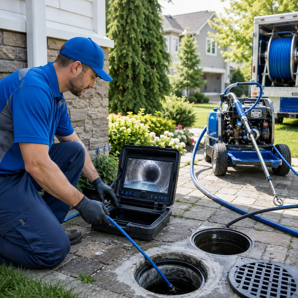 Outdoor drain cleaning professionals serving Hills, MN