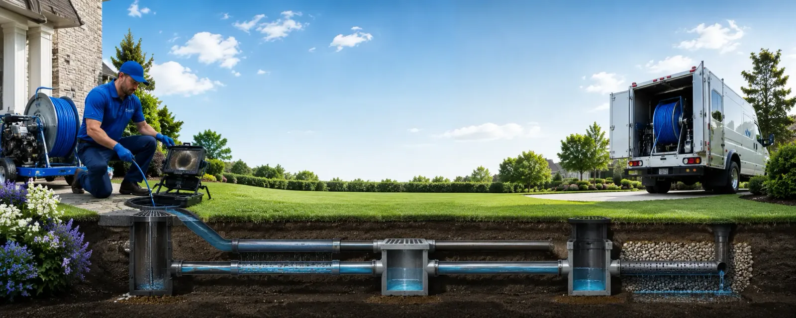 Outdoor drain cleaning information for Hills, MN